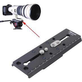iShoot Camera Quick Release Plate Combo QR Mount Base Compatible with Tripod Fluid Head Manfrotto 500 Series, 700 Series and Sachtler FSB 10T / 8T/ 6T, DV2/DV8/DV10SB/DV12SB, V14/V18/ACE XL Series