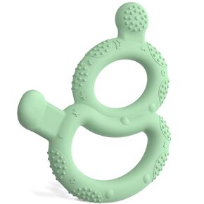 Baby Teething Toys for Babies 0-6 Months Set of 3, Cheri Baby Teether for Teething Relief, 100% Food-Grade Silicone Baby Toys 6-12 Months, BPA Free Soft & Textured 8-Shape Sensory Toys for Sore Gums