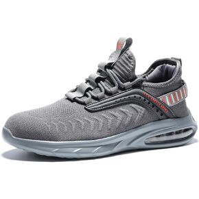 Steel Toe Shoes for Men Work Women Lightweight Air Cushion Sneakers Slip Resistant Safety Work Boots Indestructible Shoes