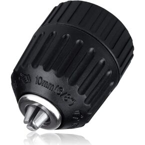 Mesee 0.8-10mm Capacity Keyless Drill Chuck 3/8''-24UNF Mount Thread Impact Chuck Adapter Converter Quick Release Electric Drill Conversion Tool Accessory