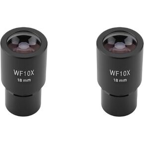 2PCS 10X Widefield Eyepiece Bright Clear Image Observation Protector Biological Microscopes Eyepiece Microscopes Eyepiece Widefield Eyepiece