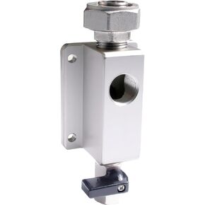 3/4 Air Outlet Kit for 3/4 Inch Shop Air Line Kit, with 1/2 Inch NPT Outlet Port, Equipped with Straight Air Piping Fittings and Ball Valve