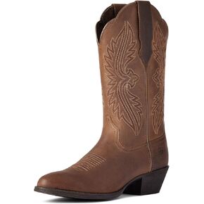 ARIAT BMVY9 Womens Heritage R Toe StretchFit Western Boot Distressed Brown 6