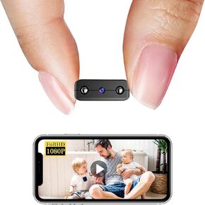 Smallest Wireless WiFi Camera,HD1080P WiFi Security Camera,Portable Vdeo Camera,Baby Monitor,Pet Camera with Night Vision,Motion Detection,Cloud Storage,Remote Viewing for Remote with iOS Android APP