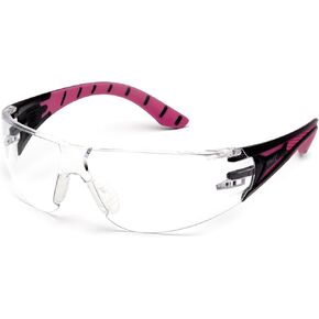 Pyramex Endeavor Plus Durable Safety Glasses, Black/Gray Frame, Indoor/Outdoor Mirror Lens