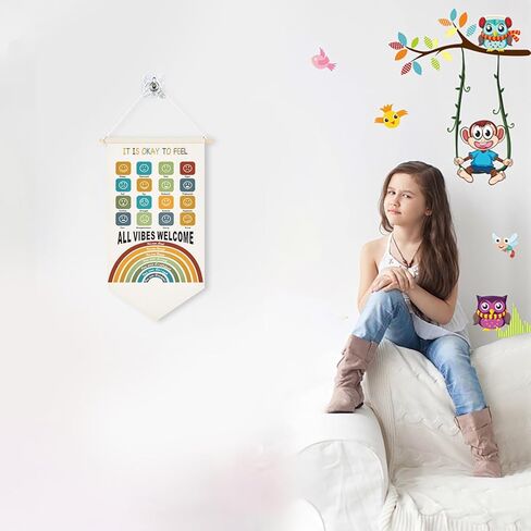 مستقبل العالم في هذه الغرفة - لافتة جدارية معلقة راية علم ديكور هدية للأطفال والمراهقين وغرفة النوم وغرفة اللعب والباب الأمامي وعيد الميلاد هدية عيد الميلاد 11.81 بوصة × 21.65 بوصة in Kuwait