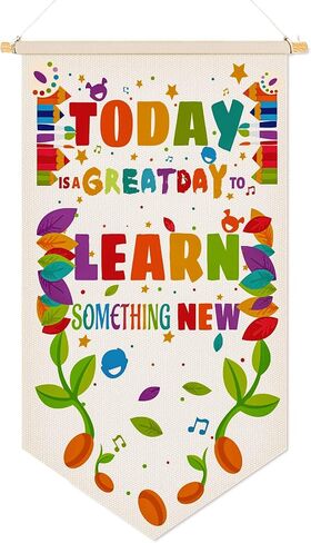 The Future Of The World Is In This Room - Hanging Pennant Wall Sign Flag Banner Decor Gift for Kids Boy Teen Bedroom Playroom Front Door Birthday Christmas Gift 11.81"x21.65" in Saudi Arabia