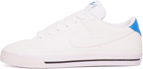 حذاء Nike Court Legacy Next Nature للرجال (FQ8226-101، أبيض/أسود/أزرق فاتح) مقاس 10 in Saudi Arabia