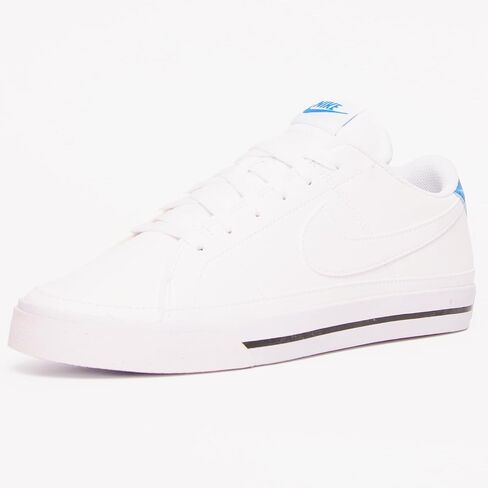 حذاء Nike Court Legacy Next Nature للرجال (FQ8226-101، أبيض/أسود/أزرق فاتح) مقاس 10 in Saudi Arabia