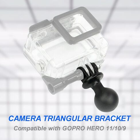 2PC 1" Ball Mount Adapter for Insta360 One X3 X2 X R RS GO 2, GoPro Hero, Compatible with RAM Ball Head Mounts B Size Double Socket Arm in Kuwait