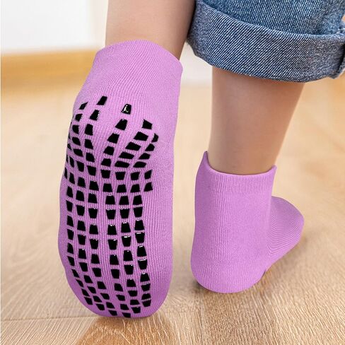 Toddler and Baby, Grip Cushioned Socks Non Slip Anti Skid Socks for Infants Kids Boys and Girls in Kuwait
