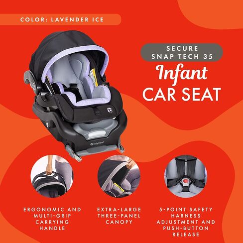 Baby Trend Secure Snap Gear® 35 Infant Car Seat, Wild Rose in Kuwait
