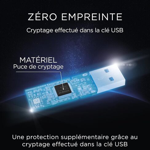 محرك أقراص ذاكرة فلاش آمن 64 جيجا بايت Crypto-140-2 بكلمة مرور مزدوجة 256 بت مشفرة 3.0 USB - معتمد وفقًا لمعايير FIPS 197، حماية كلمة مرور القوة الغاشمة وتصميم متين مقاوم للماء ثلاثي الطبقات in Kuwait