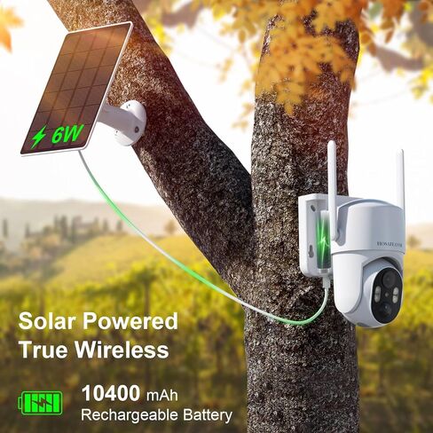 No WIFI Security Camera No Internet Needed, 4G LTE Cellular Security Camera Outdoor Wireless, Solar Power Security Camera Outside, PIR Sensor, 2K Color Night Vision, 360View, 2-Way Talk, IP66 in Kuwait