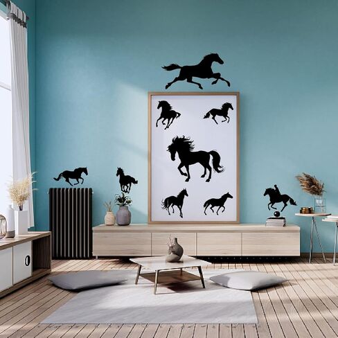 PLIGREAT 14 Pcs Flying Eagle Birds Wall Stickers, Peel and Stick Wall Decals, Removable Self-Adhesive Vinyl Wall Sticker for Dining Living Room Bedroom Bathroom Wall Decoration Home DIY Wall Art Decor in Kuwait