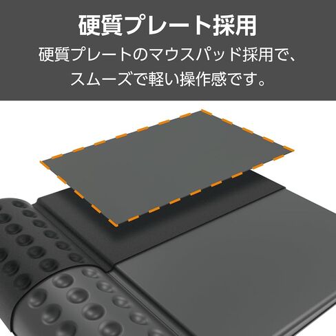 ELECOM Mouse Pad with Wrist Rest"Comfy" Stable Control/Ergonomic Design/Reduce Wrist Fatigue/Memory Foam Black MP-095BK in Saudi Arabia