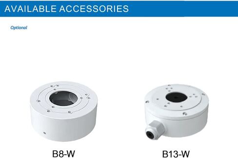 ENS Security Titanium IP-5IR8S4C1-28 8MP IP Bullet Camera, 2.8mm Fixed Lens 8MP@20FPS 2.8mm LED(98ft.) IR(98ft) True WDR VCA SD Slot NDAA in Saudi Arabia