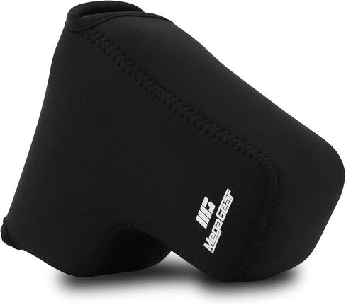 MegaGear Ultra Light Neoprene Camera Case Compatible with Sony Alpha A6600, Black (18-135mm) (MG1866), PU Leather in Saudi Arabia