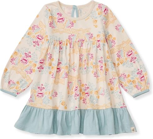 Burt's Bees Baby Baby Girls' Dress, Infant & Toddler, Short & Long-Sleeve, 100% Organic Cotton, Dancing Candy Canes in Saudi Arabia