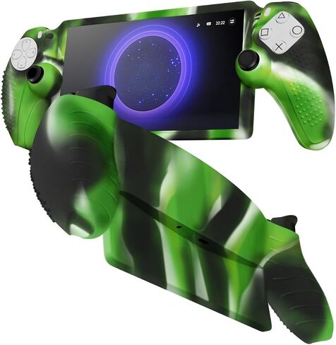 TNP Protective Case for PlayStation Portal - Silicone Skin Cover for PS Portal Shell with Anti-Slip, Shock-Absorption, Anti-Fingerprint, Scratch-Resistant, Camouflage Red in Saudi Arabia