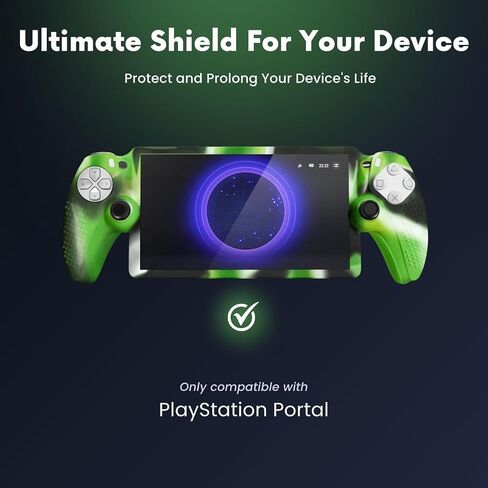 TNP Protective Case for PlayStation Portal - Silicone Skin Cover for PS Portal Shell with Anti-Slip, Shock-Absorption, Anti-Fingerprint, Scratch-Resistant, Camouflage Red in Saudi Arabia
