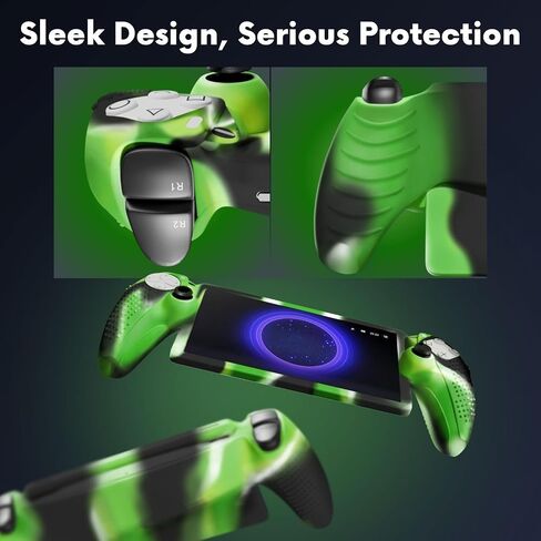 TNP Protective Case for PlayStation Portal - Silicone Skin Cover for PS Portal Shell with Anti-Slip, Shock-Absorption, Anti-Fingerprint, Scratch-Resistant, Camouflage Red in Saudi Arabia
