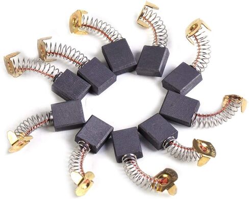Carbon Motor Brushes Motors Repairing Part for Power Tool 10PCS Hair Dryer Stlye (4x5.5x17mm) in Saudi Arabia