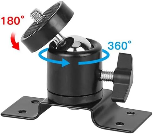 حامل على الحائط مع رأس كروي صغير 1/4 بوصة - 20 لنظام مراقبة ضوء LED للكاميرا in Kuwait