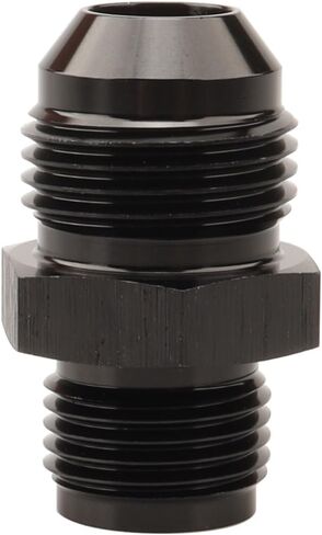 Male Inverted Seat 5/8 x 18 Thread to -6 AN Flare Adapter Straight Aluminum Black in Saudi Arabia