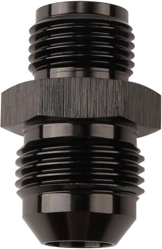 Male Inverted Seat 5/8 x 18 Thread to -6 AN Flare Adapter Straight Aluminum Black in Saudi Arabia