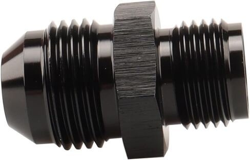Male Inverted Seat 5/8 x 18 Thread to -6 AN Flare Adapter Straight Aluminum Black in Saudi Arabia
