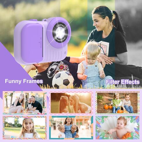 كاميرا أطفال كاميرا طباعة فورية للأطفال، كاميرا طفل صغير تطبع الصور، كاميرا رقمية فورية للأطفال كاميرا طباعة شاشة 3.5 بوصة، لعبة كاميرا محمولة طباعة صورة 3 فتيات 12 عامًا in Kuwait