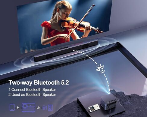 [التركيز التلقائي/حجر الزاوية] جهاز عرض 4K مع WiFi 6 وBluetooth 5.2، FHD أصلي 1080P WiMiUS P64 جهاز عرض أفلام خارجي، تكبير 50%، جهاز عرض منزلي متوافق مع iOS/Android/HDMI/TV Stick in Kuwait
