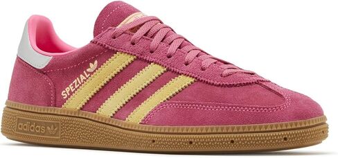 حذاء adidas Handball Spezial WMNS، وردي فاتح/أصفر تقريبًا/فضي معدني، مقاس 6 in Kuwait