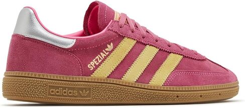 حذاء adidas Handball Spezial WMNS، وردي فاتح/أصفر تقريبًا/فضي معدني، مقاس 6 in Kuwait