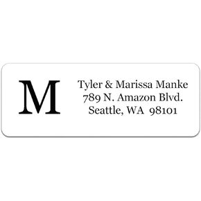 Personalized Return Address Labels - 510 Labels - Holiday Extras Included - Made in The U.S.A (Clear)