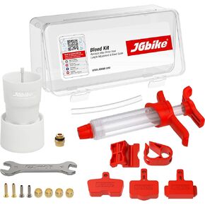 JGbike Standard Bleed Kit for Shimano SRAM AVID Hayes Formula Hydraulic MTB Road Brakes with 120ml Mineral Oil DOT 5.1 Fluid, for MAGURA TEKTRO Giant Disc Brakes