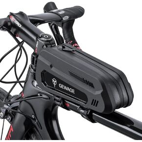 GEWAGE Bicycle Phone Mount Bag & Bicycle Tire Pump, Bike Multitool with Tyre Lever - Bike Tool Kits for Repair and Maintenance at Home or On The Road