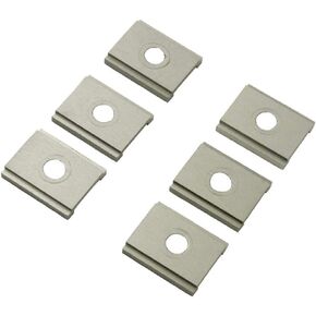 YakAttack FeelFree UniTrack Aluminum Kayak Adapter, 6 Pack, Adapter Plates only (AAP-1012-6)