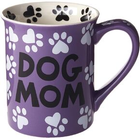 Enesco Our Name Is Mud "Dog Grandma" كوب قهوة من الخزف الحجري، 16 أونصة، متعدد الألوان
