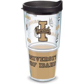 Tervis Ohio State Buckeyes Mascot Colossal Tumbler with Wrap and Red Lid 16oz, Clear
