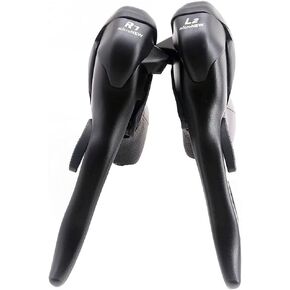 Double 7 Speed Road Bike Shifter Brake Levers for Shimano ST-A070 Road Shifters 2 x 7-Speed Black Pair