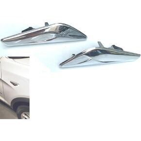 Chrome Front Left and right Side Fender Trim Finisher for BMW X3 X4 F25 F26 Replaces# 51117338569 51117338570