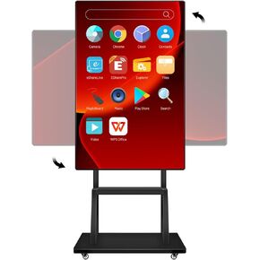 Smart Board, JYXOIHUB 55 Inch Digital Electronic Whiteboard and Smartboard for Classroom, Screen Mirroring for Live Streaming Capacitive Touchscreen, Digital Signage Displays and Player for Advertisin