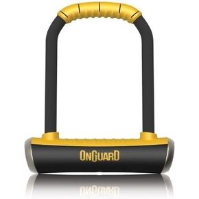 ONG: 8001 BRUTE STD U-LOCK, 4.37 x 7.96-Inch, Black/Yellow