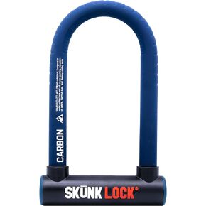 SKUNKLOCK Carbon Angle Grinder Resistant Deterrent U Lock for Bike Motorcycle Patented Blade Destroying Multi Material Anti Grinder Technology