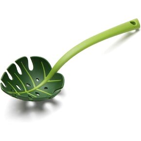 Jungle Spoon Monstera Ladle by OTOTO - BPA-Free Kitchen Spoon High Heat Resistant Nylon Spoon for Cooking for Nonstick Cookware Kitchen Tools & Utensils Spoon, Casserole Spoon