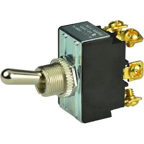 BEP 1002018 DPDT On/Off/On Chrome Plated Toggles