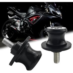 8MM Swingarm Spools Motorcycle Sliders Stand Screw M8X1.5 Universal CNC Swing Arm Spools for Kawasaki Suzuki Ducati CBR900RR 954RR 1000RR 250R(Black)
