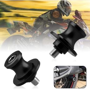 Sporacingrts 2pcs M8X1.5 Motorcycle Swing Arm Spools Sliders CNC Swing Arm Stand Screw Compatible with Suzuki GSXR 600 750 1000 Kawasaki Z800 Z900 Z1000 B- Rey TL1000 DL650 SV650/1000 (Black)